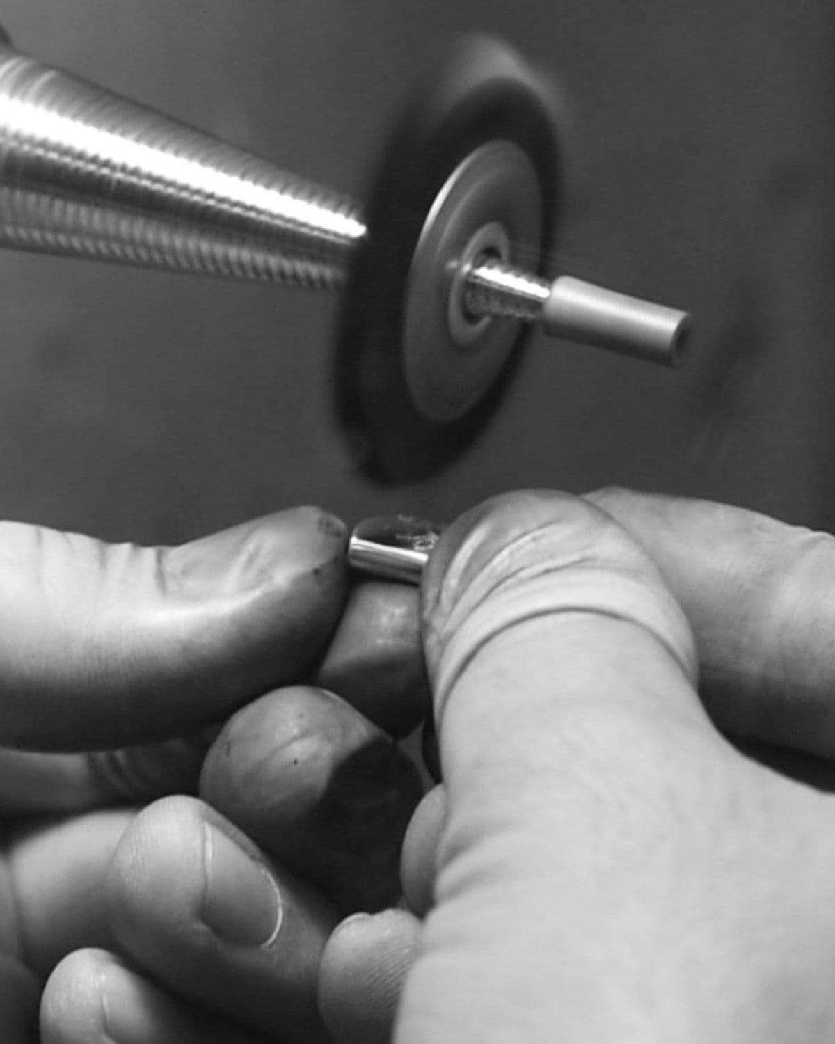 Editorial image accompanying the 'Our Jewellery' craftsmanship/design-process section on the Our Story page