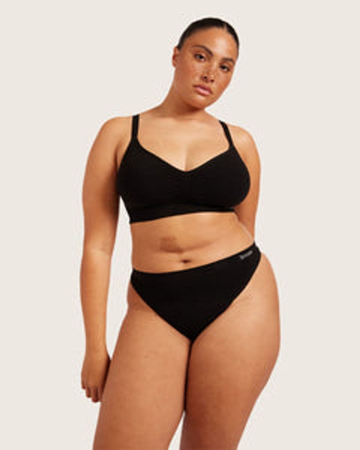Portrait of model Caitlin Murphy, part of Boody's size-inclusive 'Shopping Made Relatable' campaign (Medium/AU 12-16 representation)